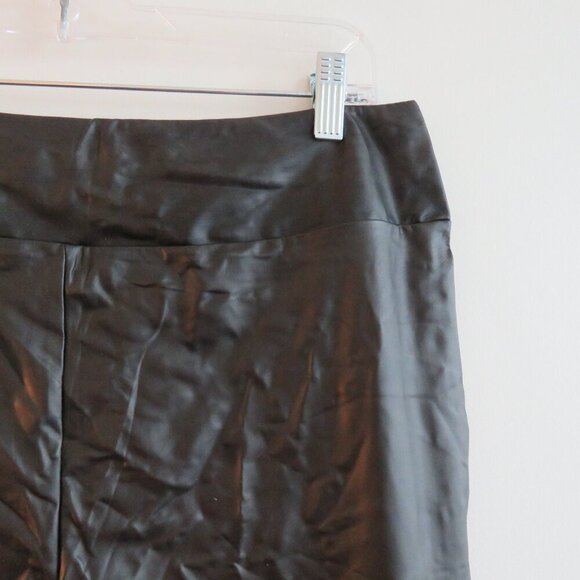 MODCLOTH Keen on Sheen Faux Vegan Leather Leggings in Black Goth - Size L NWT - Picture 11 of 14